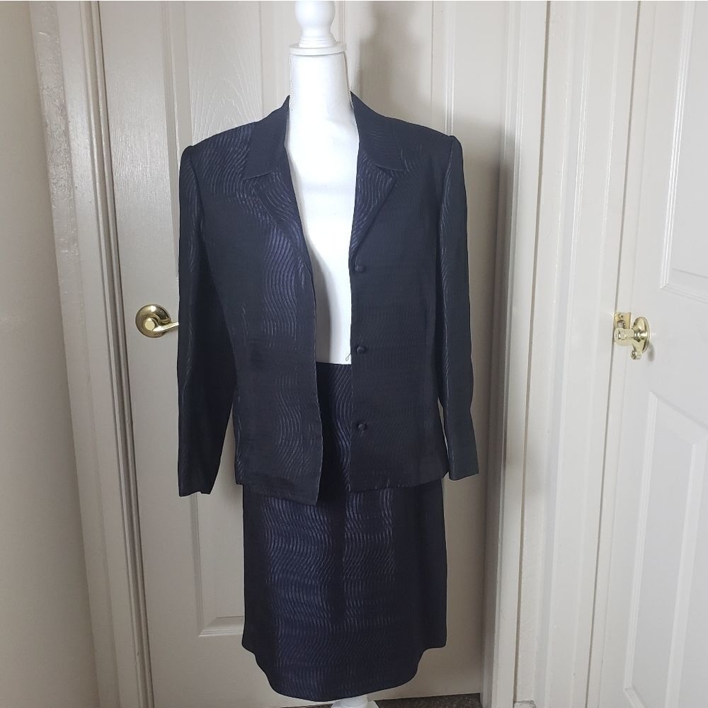 Purple textured suit